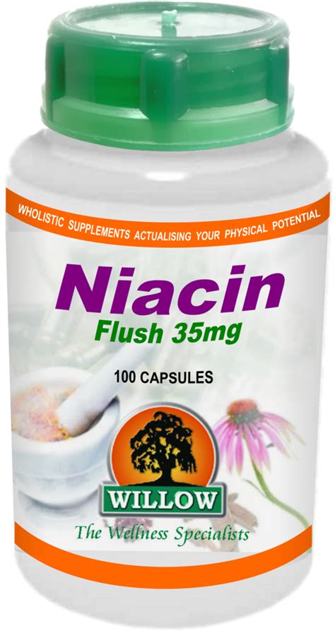 Niacin Flush 35mg (100) | Capsules | Willow Wellness