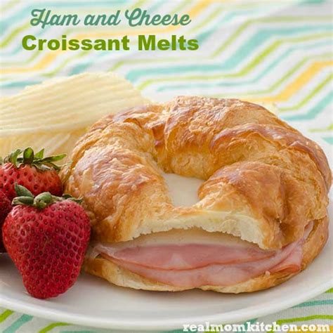 Ham and Cheese Croissant Melts - Real Mom Kitchen