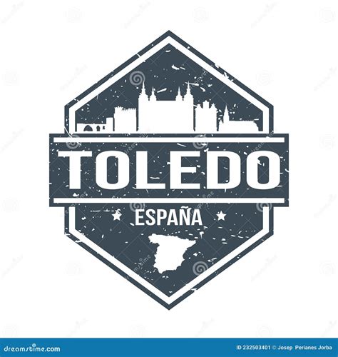 Toledo Spain Europe Silhouette Icon Vector Art Flat Shadow Design ...