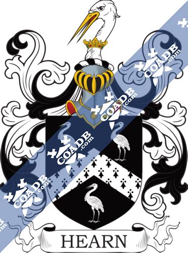 Hearn Family Crest, Coat of Arms and Name History