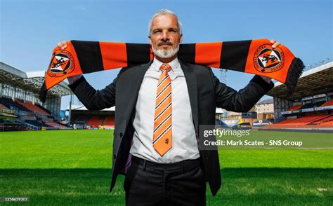 Dundee United manager Jim Goodwin during a Dundee United press... News ...