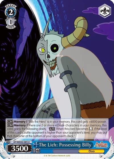 The Lich: Possessing Billy - Adventure Time - Weiss Schwarz