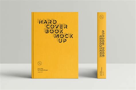 Free Front Hardcover Book Mockup