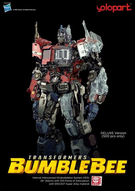 Yolopark Bumblebee Movie Cybertronian Optimus Prime Deluxe Edition ...