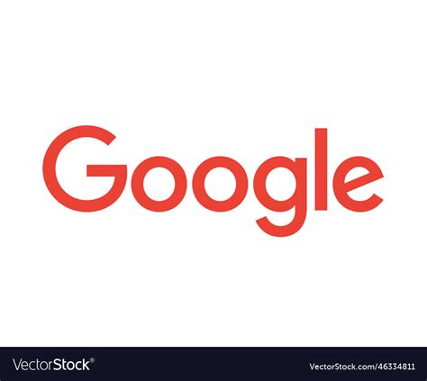 Google logo symbol red design Royalty Free Vector Image