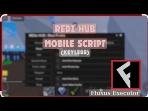 BLOX FRUIT SCRIPT : REDZ HUB : UPDATE ROBLOX 606 - YouTube