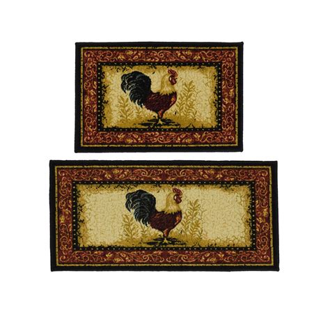Shop Multi Nylon Rooster 2-piece Rug Set - Free Shipping On Orders Over $45 - Overstock.com ...