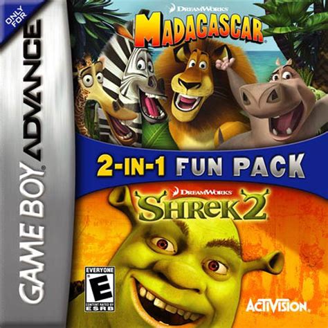 Madagascar and Shrek 2 Nintendo Game Boy Advance Game