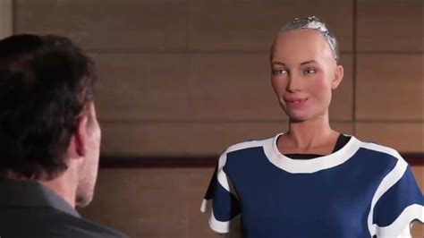 Sophia robot has an angry face Sophia robot interview - YouTube