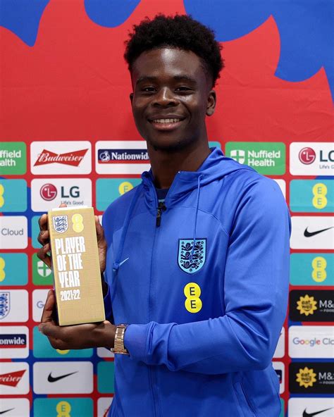 Bukayo Saka beats Harry Kane, Declan Rice to win 2021/22 England Men’s ...