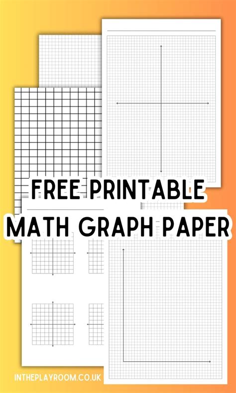 Free printable math graph paper PDF - In The Playroom