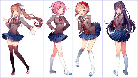 Doki Doki Literature Club Characters Names - altalockq