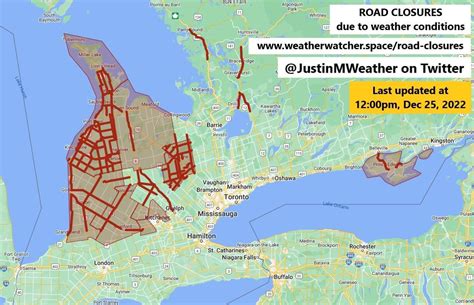 Road Closures as of 12:00 pm : r/ontario