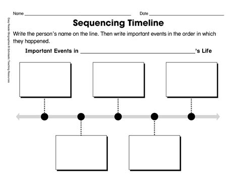 Free Printable Sequence Of Events Graphic Organizer - Free Printable