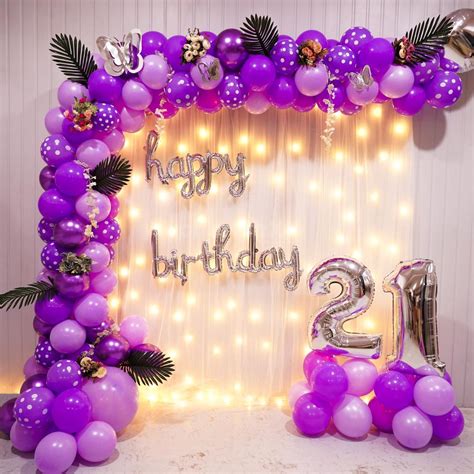 Regal Purple Affair Birthday Decoration for Your Special Celebrations | Bangalore