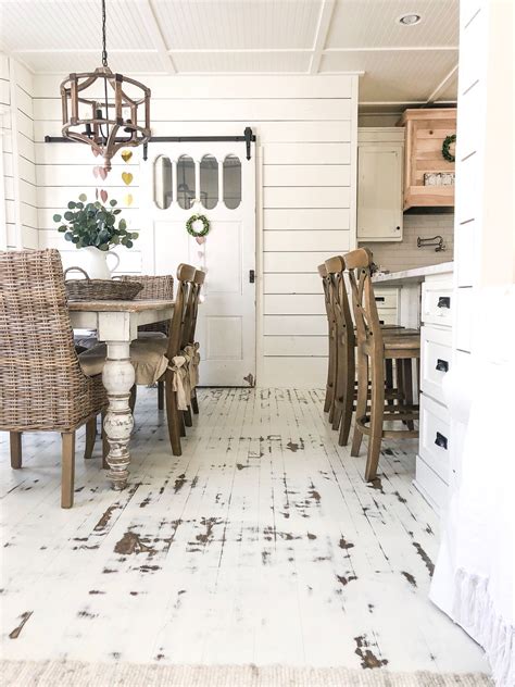 distressed wood flooring white - Felipa Birch