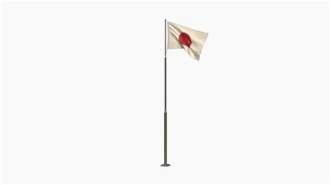 3D Animated Japan Flag Model - TurboSquid 1795023