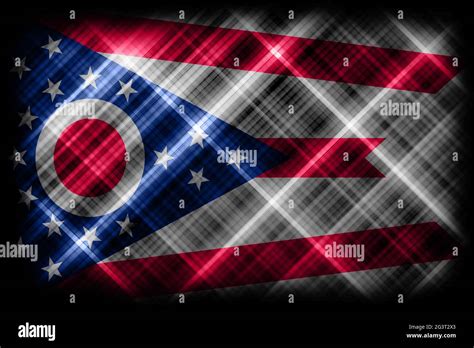 Ohio state flag, Ohio flag background modern flag Stock Photo - Alamy