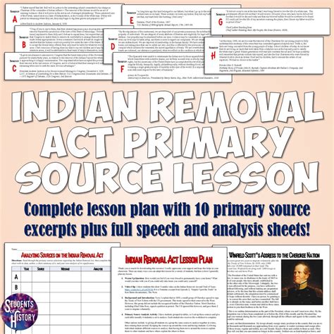 Students of History: Indian Removal Act and Trail of Tears Lesson Plan