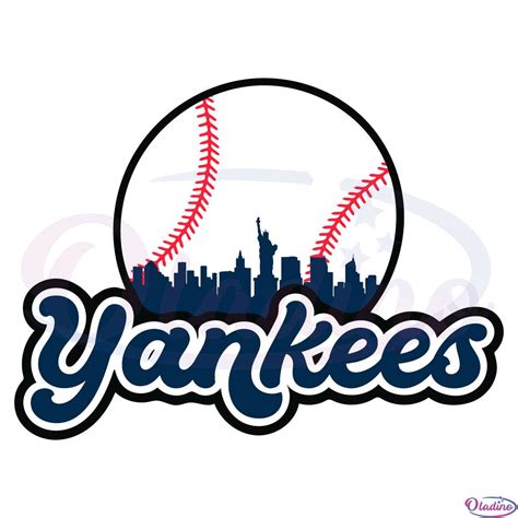 New York Yankees MLB Baseball SVG Digital File - Oladino