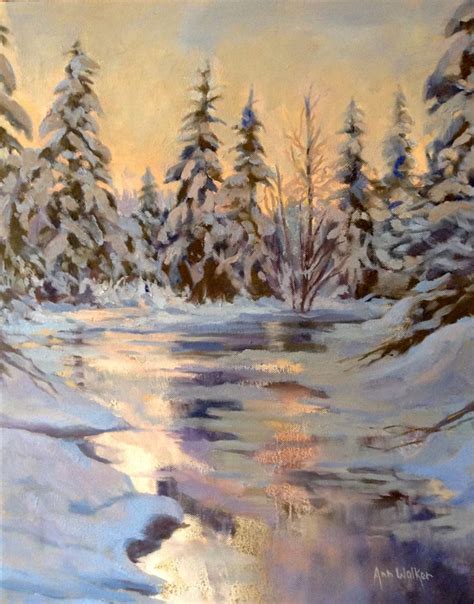 Winter reflection. Alaska. | Fine art, Custom oil painting, Oil painting