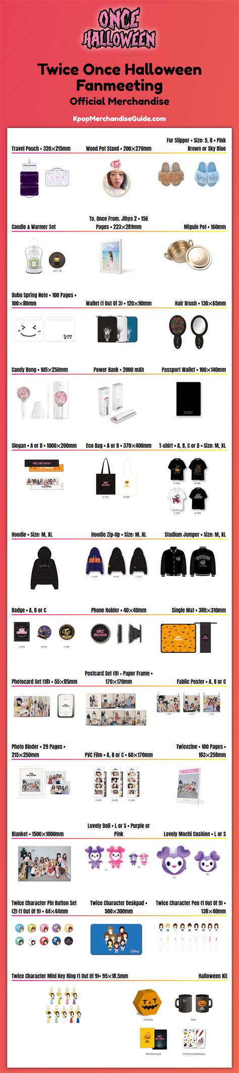 Twice Once Halloween Fanmeeting Merchandise