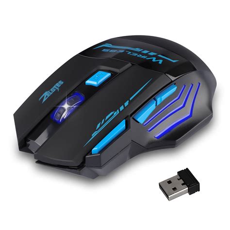 Wireless Gaming Mouse [Fire Button] - LED Backlit Wired Gaming Mouse with Side Buttons Computer ...