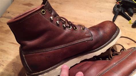 DIY Work Boot Resole Part IV Wolverine Boots - YouTube