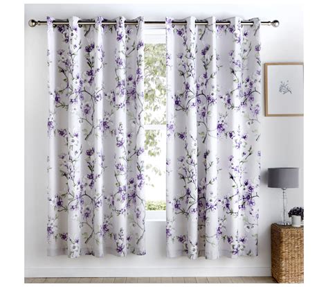 Dreams and Drapes Suki Lilac Lined Eyelet Curtains | J Rosenthal & Son