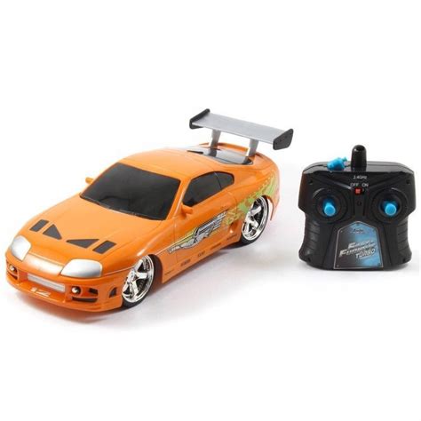 Remote Control Kids Car Toyota Supra Power Battery Gift Playing Orange ...