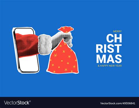 Horizontal christmas banner template Royalty Free Vector