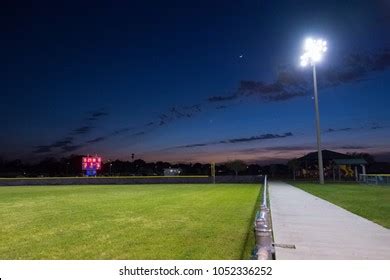 Baseball Field Night Stock Photo 1052336252 | Shutterstock