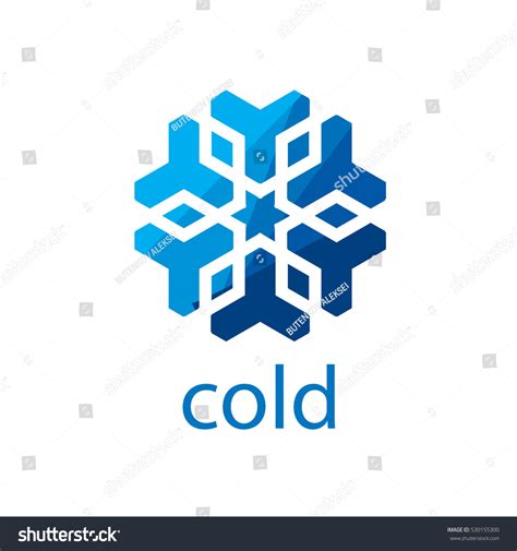 Pattern Design Logo Cold Vector Illustration Stock Vector (Royalty Free) 530155300 | Shutterstock