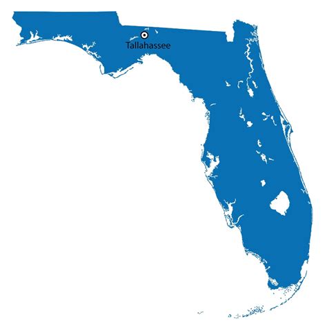 Florida Capital Map | Large Printable and Standard Map 2 | WhatsAnswer | Map of florida, Large ...
