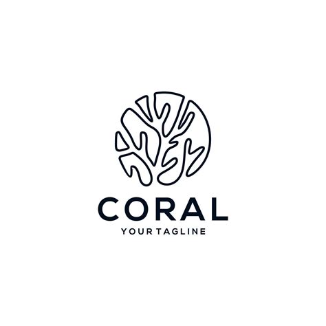 Coral Logo Icon Design Vector Template 7944573 Vector Art at Vecteezy