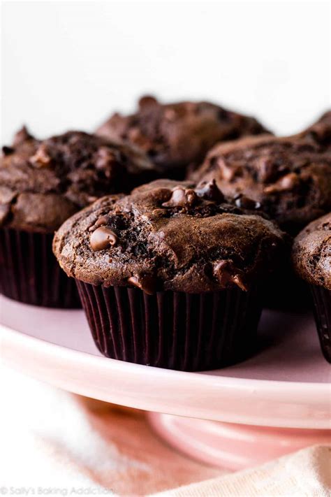 Double Chocolate Muffins - Sally's Baking Addiction