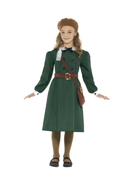 Kids WW2 Evacuee Girl Costume