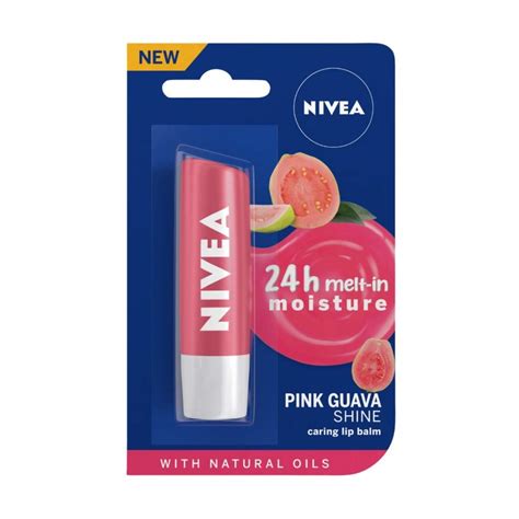 Nivea Pink Guava Shine caring lip balm – Harish Food Zone