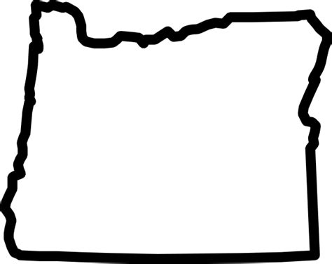 Oregon Outline Clip Art at Clker.com - vector clip art online, royalty free & public domain