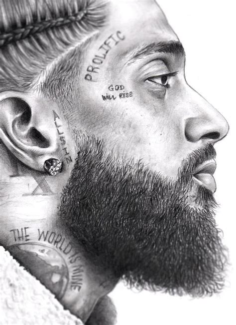 Nipsey Hussle Ermias Joseph Asghedom Illustrated Giclee | Etsy | Rapper ...