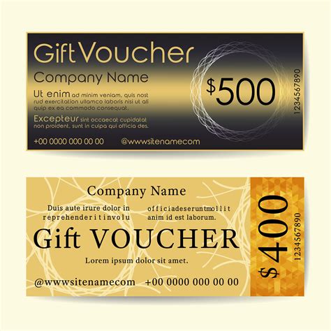 Voucher Wording Template