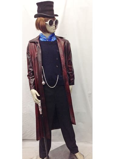 Charlie And The Chocolate Factory Johnny Depp Willy Wonka Cos Halloween Uniform Full Set Cosplay ...