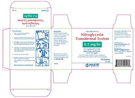 NITROGLYCERIN TRANSDERMAL SYSTEM- nitroglycerin patch NITROGLYCERIN TRANSDERMAL SYSTEM ...