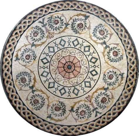 English Renaissance Symbols/Motifs | Mosaic medallion, Marble mosaic ...