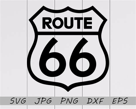 Route 66 Sign SVG, Route 66 Highway Sign SVG, Route 66 Vector Clipart ...