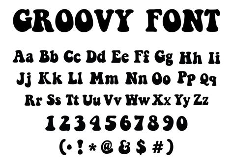 GROOVY FONT SVG Retro Groovy Font Svg Monogram Svg Retro - Etsy