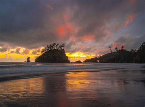 La Push Second Beach Olympic National Park Sunset Seastack… | Flickr