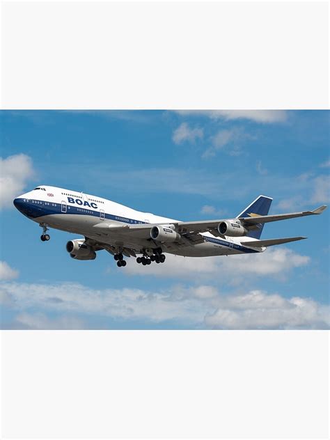 "Boeing 747-436 British Airways (BOAC Retro Livery)" Photographic Print ...