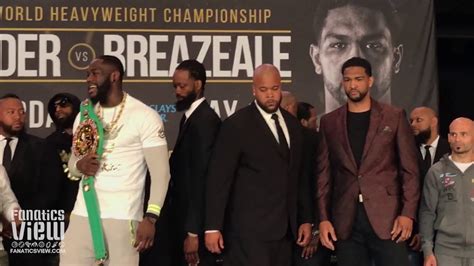 Deontay Wilder and Dominic Breazeale have heated face off