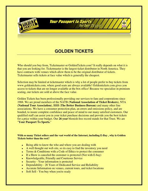 World Series Tickets 2014 by goldentickets - Issuu